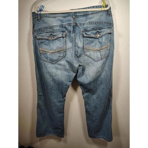 INC International Concepts Jeans Men's 38x30 Distressed Wide Leg - Picture 1 of 9